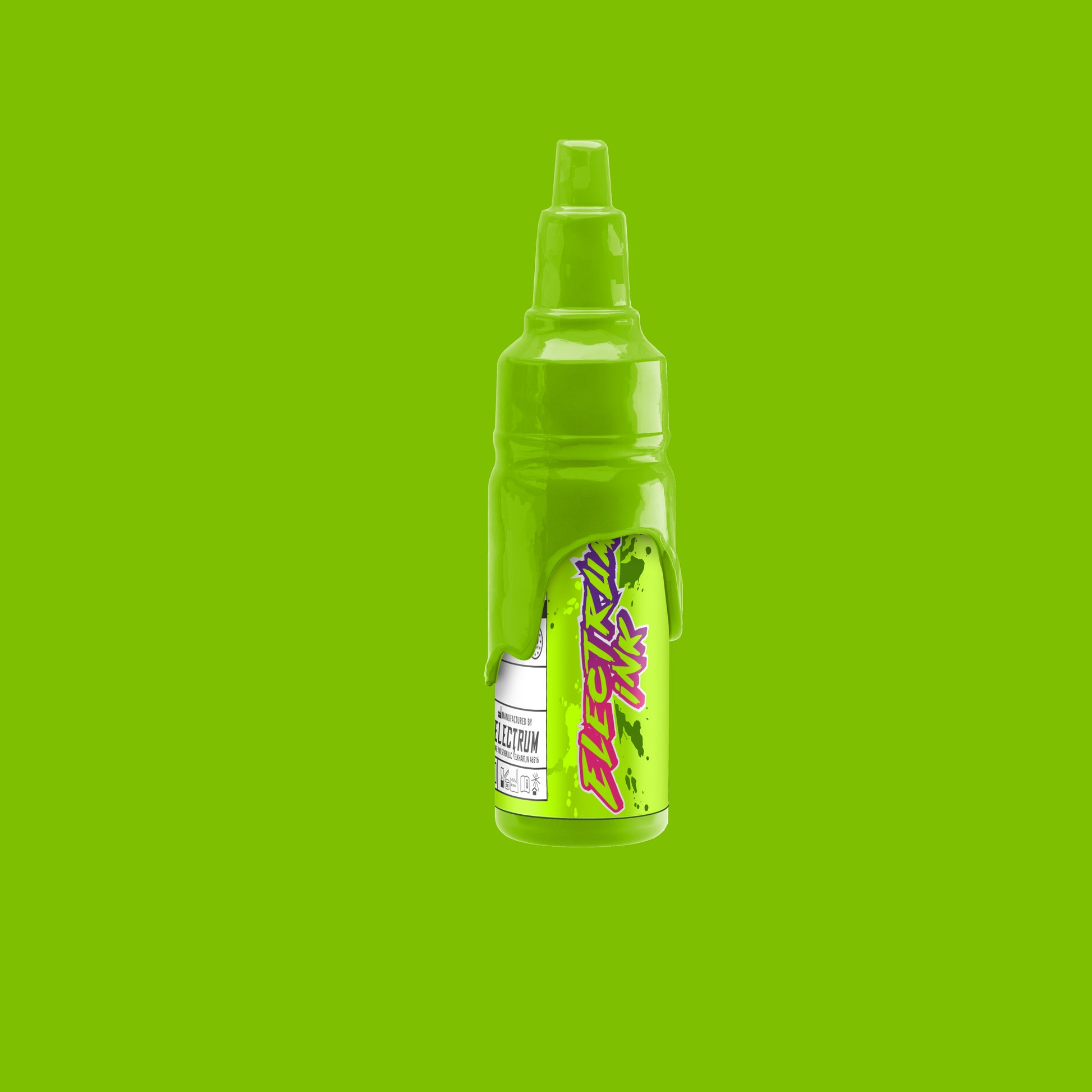 bright lime green tattoo ink